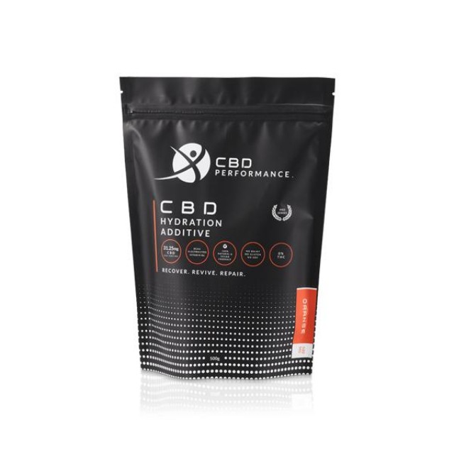 CBD Performance 500mg CBD Hydration Additive 500g - Orange